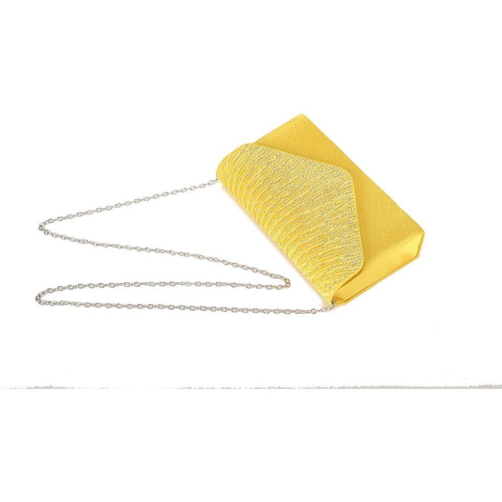 Women's yellow Envelope Clutch & Crossbody Bag for Wedding Party Ladies!! - Picture 4 of 8